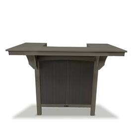 LuXeo - Cancun HDPE Serving Bar, Two-Tone - Gray