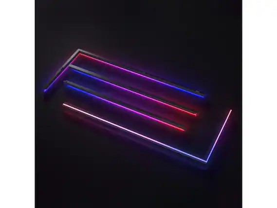 Front. Phanteks - Phanteks NV9 Premium DRGB Kit, 4x D/A-RGB LED modules for NV9 outer frame, Black.