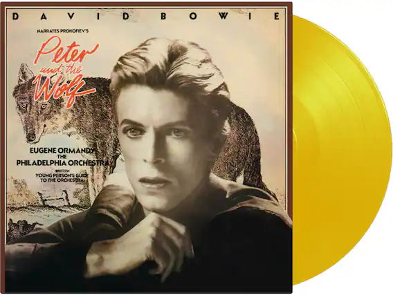 DAVID BOWIE NARRATES PROKOFIEV'S Peter and the Wolf
EUGENE ORMANDY THE PHILADELPHIA ORCHESTRA
BRITTEN YOUNG PERSON'S GUIDE TO THE ORCHESTRA