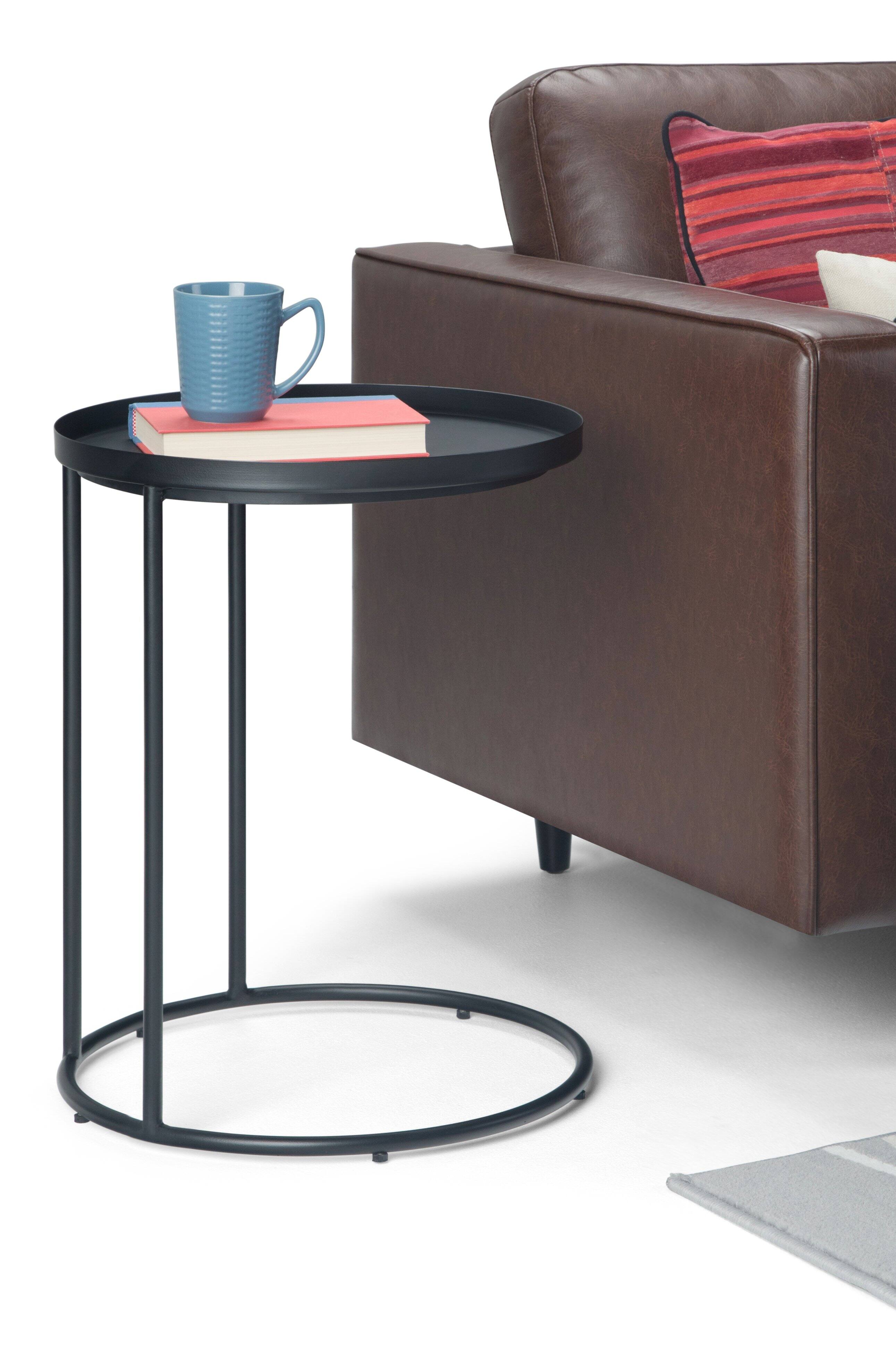 Alt View 11. Simpli Home - Monet Metal Side Table - Black.