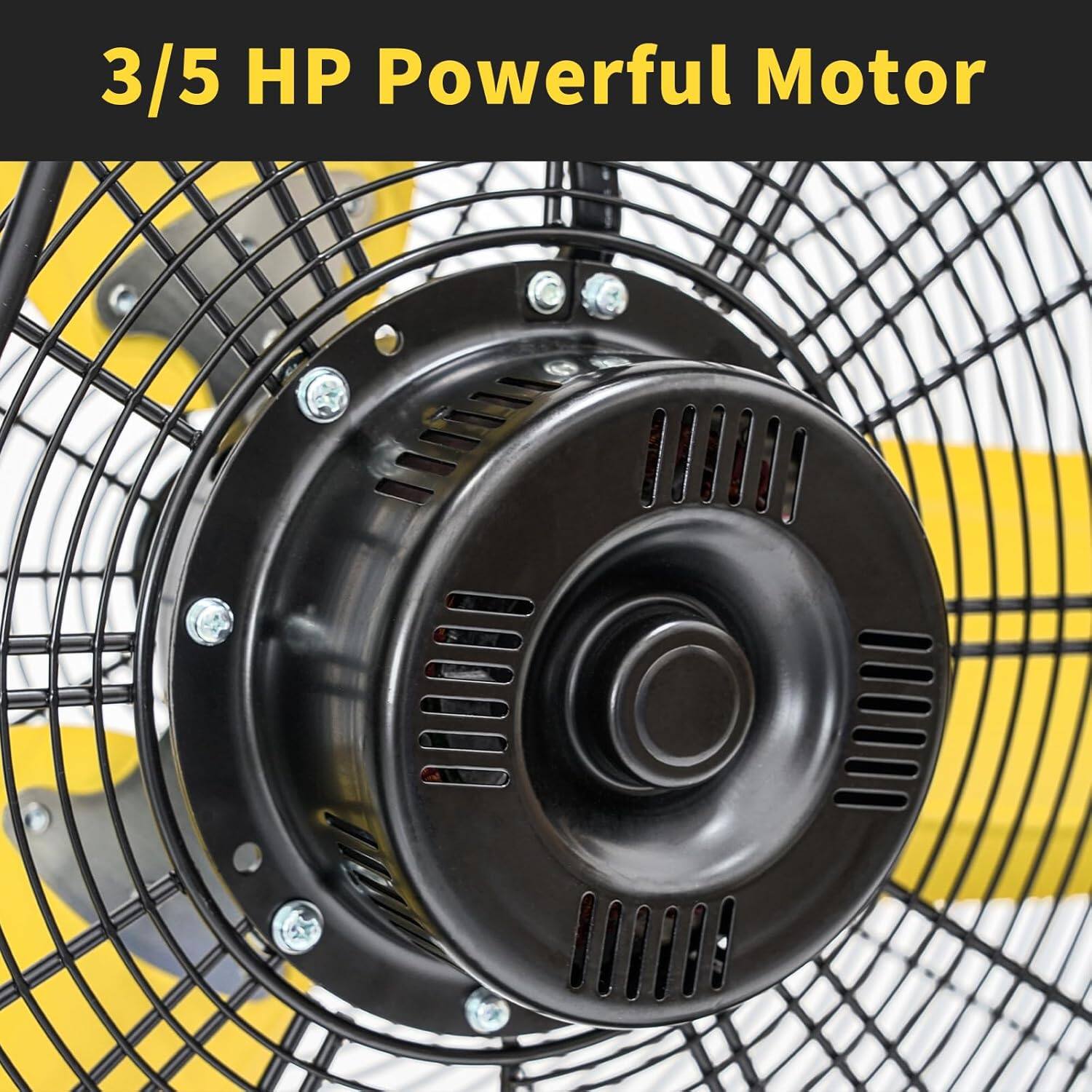 3/5 HP Powerful Motor