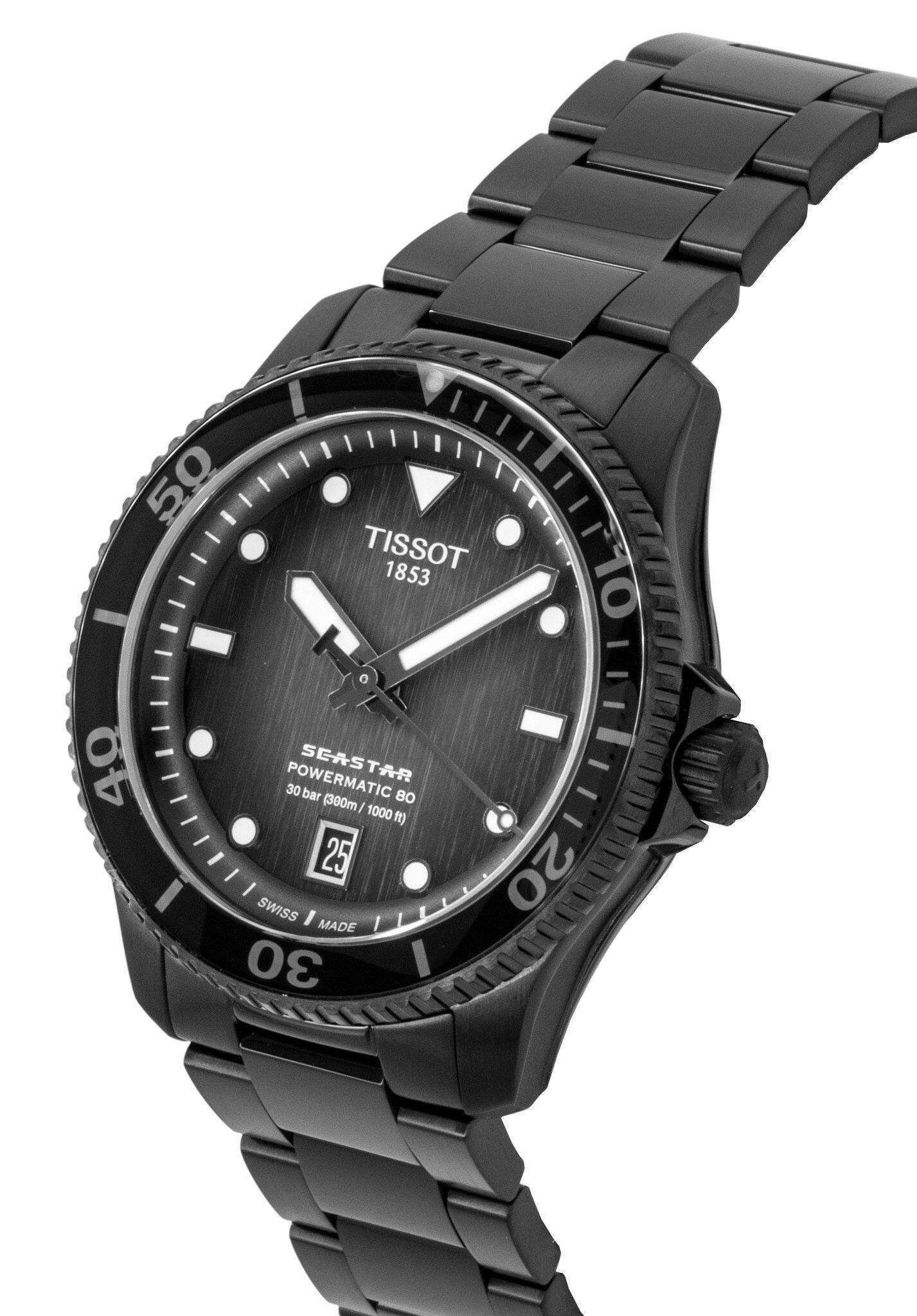 50 TISSOT 1853 10 40 I POWERMATIC 80 SEASTAR 30 bar (300m / 1000 ft) 25 SWISS MADE 30 20
