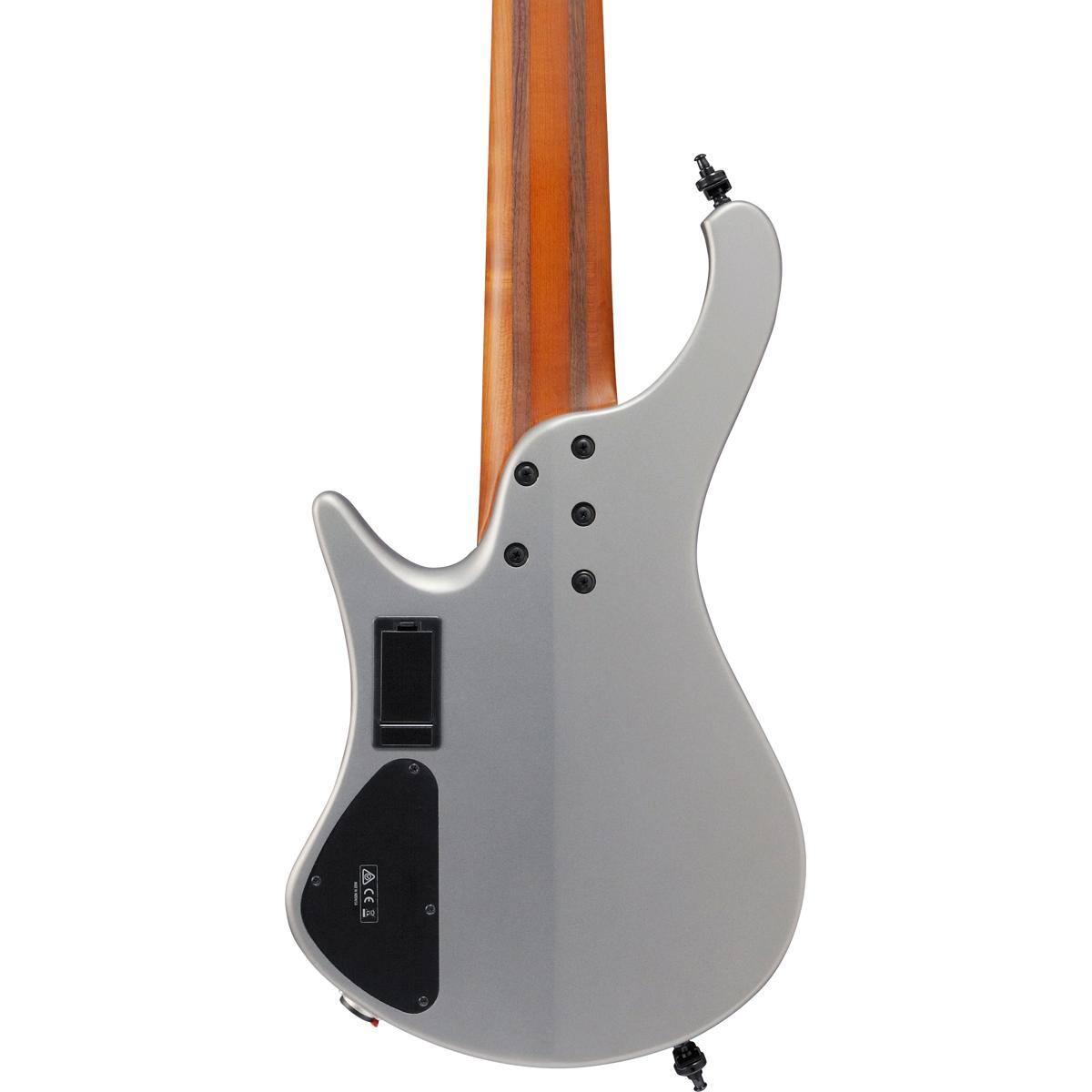 Alt View 4. Ibanez - Ibanez EHB1006MS EHB Ergonomic Headless Electric Bass Guitar, Metallic Gray Matte.
