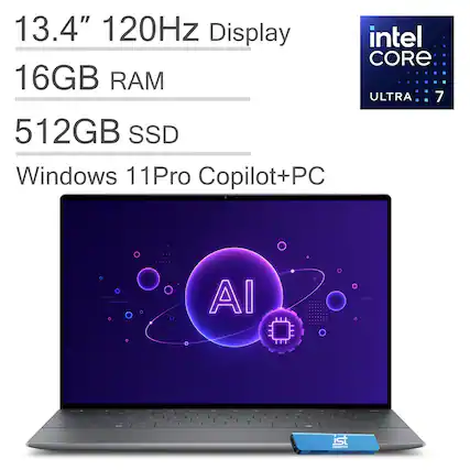 13.4" 120Hz Display
Intel Core Ultra 7
16GB RAM
512GB SSD
Windows 11 Pro Copilot+PC