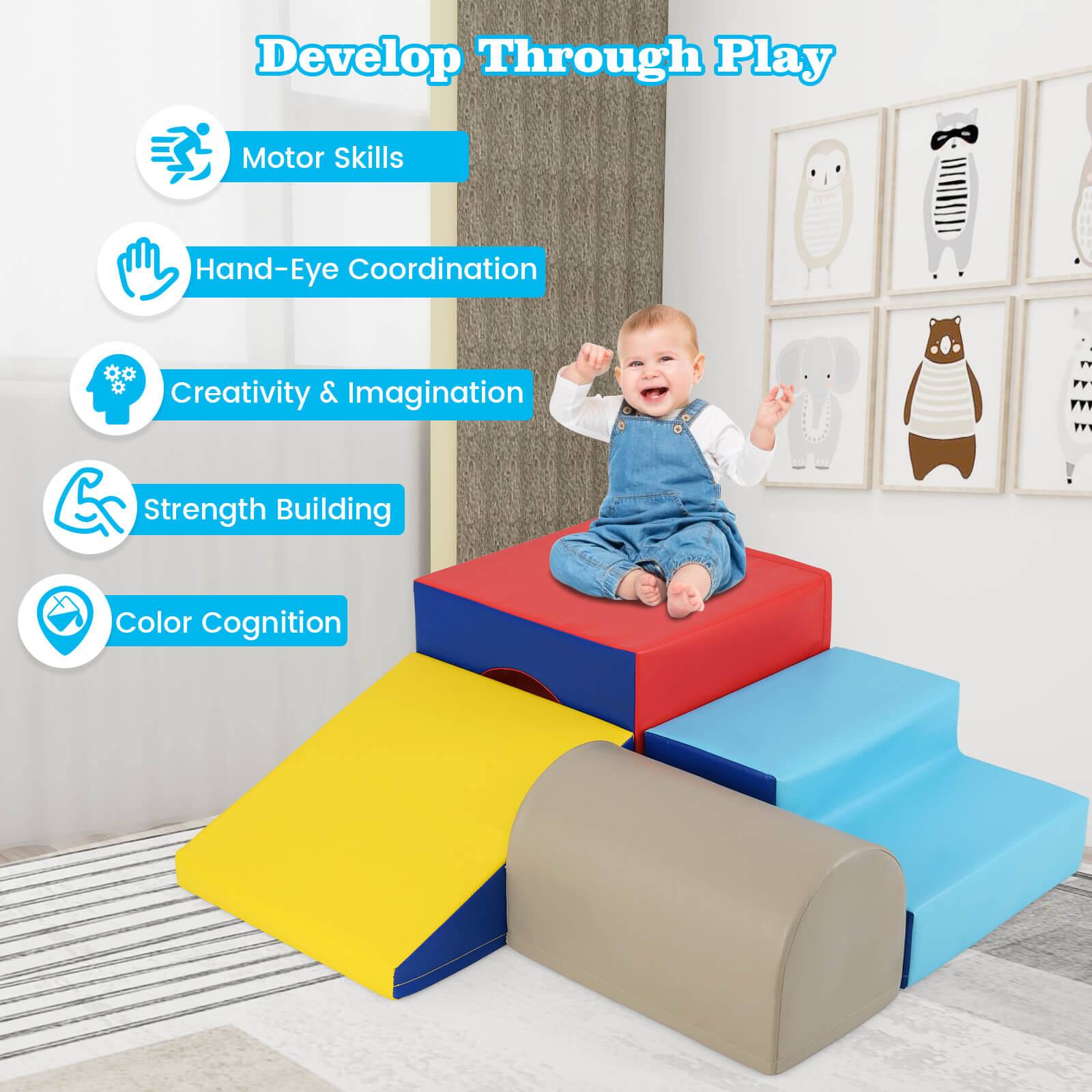 Develop Through Play

- Motor Skills
- Hand-Eye Coordination
- Creativity & Imagination
- Strength Building
- Color Cognition