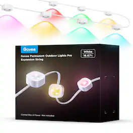 Govee - Permanent Outdoor Lights Pro Expansion String - White