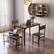 Alt View 11. Costway - 4pcs Dining Table Set Rustic Desk 2 Chairs & Bench with Storage Rack Brown - Brown.