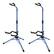 Front. 5 CORE - Guitar Stand Pair Floor Folding Holder Soporte Para Guitarra for Acoustic Electric Bass - Dark Blue.