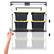 Alt View 5. Origami - Origami Motorized Garage Ceiling Storage Rack, 52" x 25" Overhead Lift System - Black.