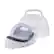 Front. Panasonic - Cordless Steam/Dry Iron, 1500W Wide Stainless Steel Plate - White.