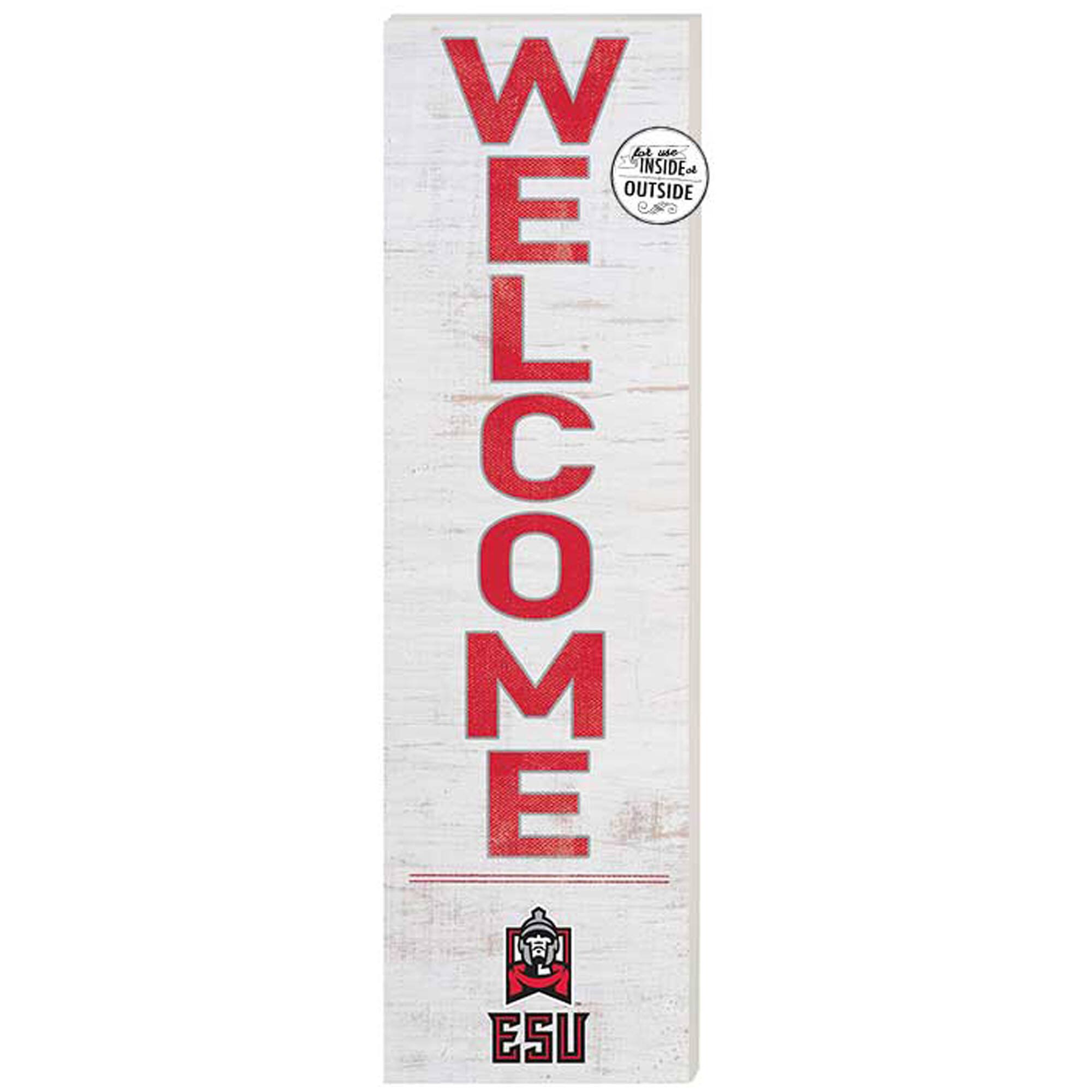 Jardine - East Stroudsburg Warriors 10'' x 35'' Indoor/Outdoor Welcome Sign - White