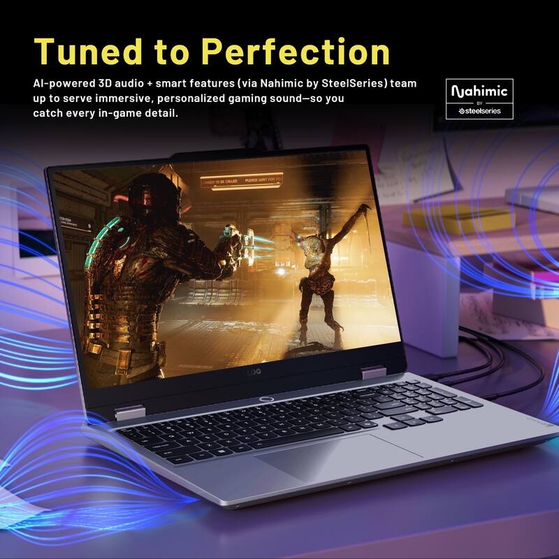 Tuned to Perfection  
AI-powered 3D audio + smart features (via Nahimic by SteelSeries) team up to serve immersive, personalized gaming sound—so you catch every in-game detail.