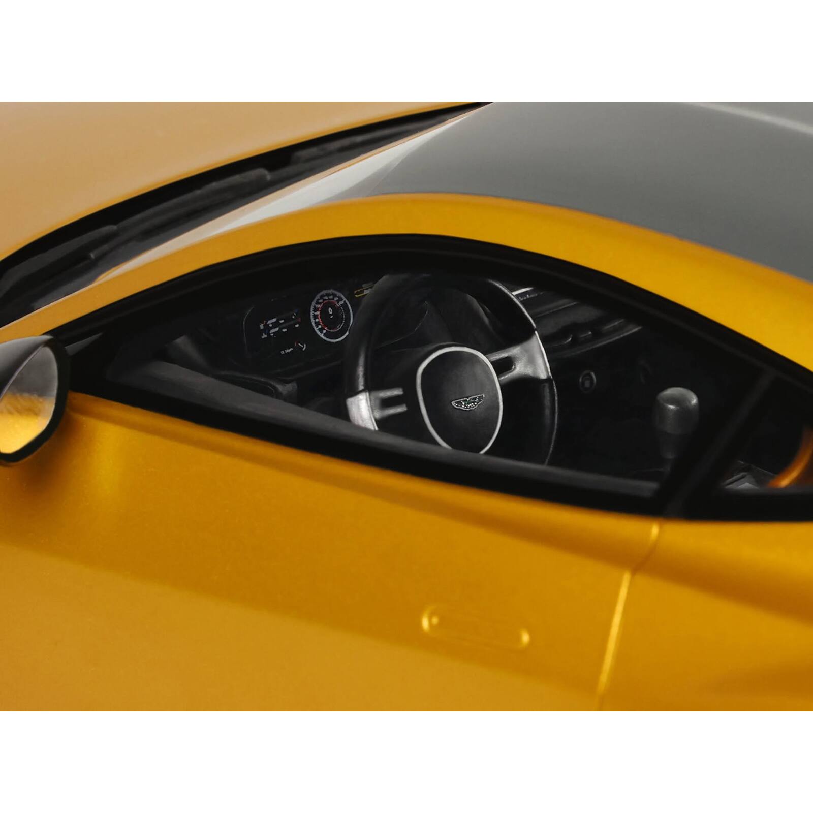 Alt View 2. GT Spirit - 2024 Aston Martin Valiant Auric Gold Metallic with Black Top 1/18 Model Car by GT Spirit.