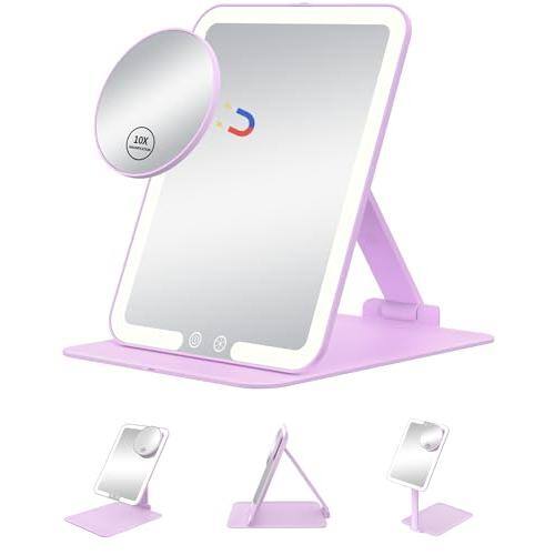 Comfort Essence - Mirror Vanity Makeup Light Magnification Lights Color High Quality Modern Design Elegant Stylish - Purple