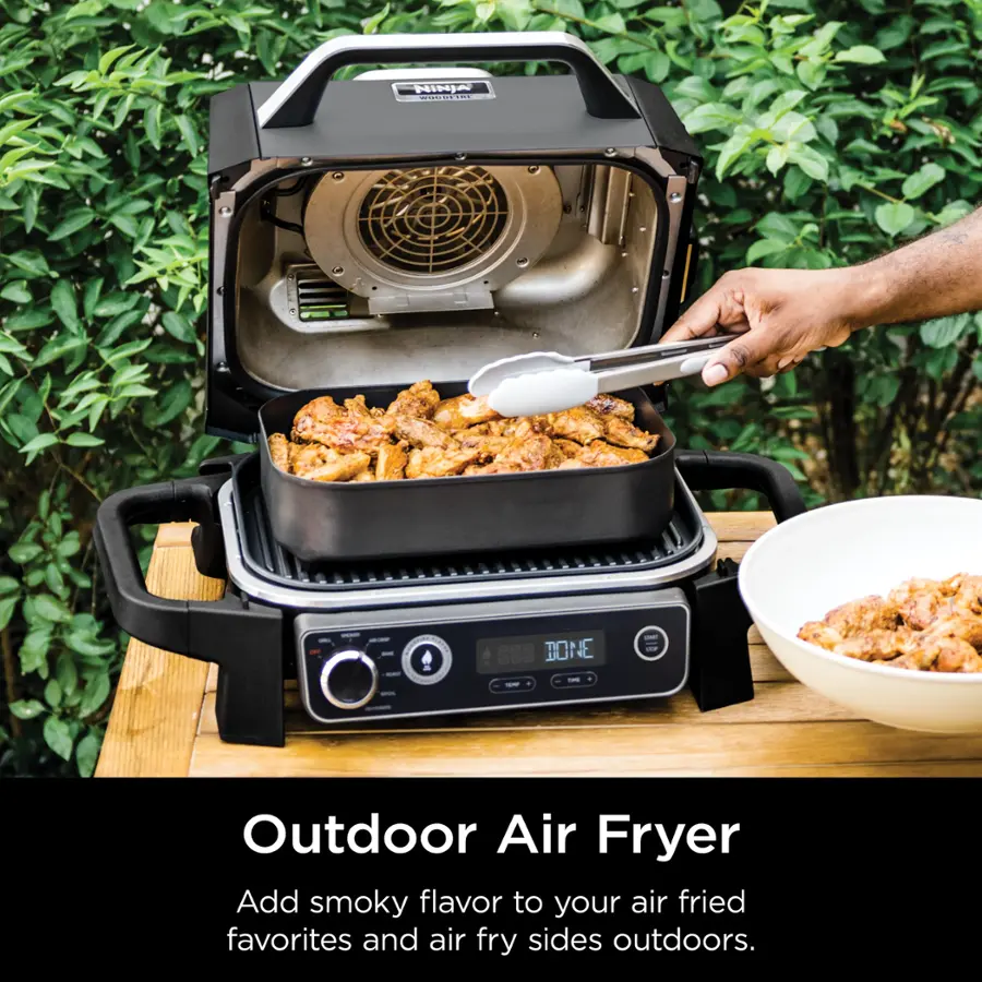 Outdoor Air Fryer - Add smoky flavor to your air fried favorites and air fry sides outdoors.