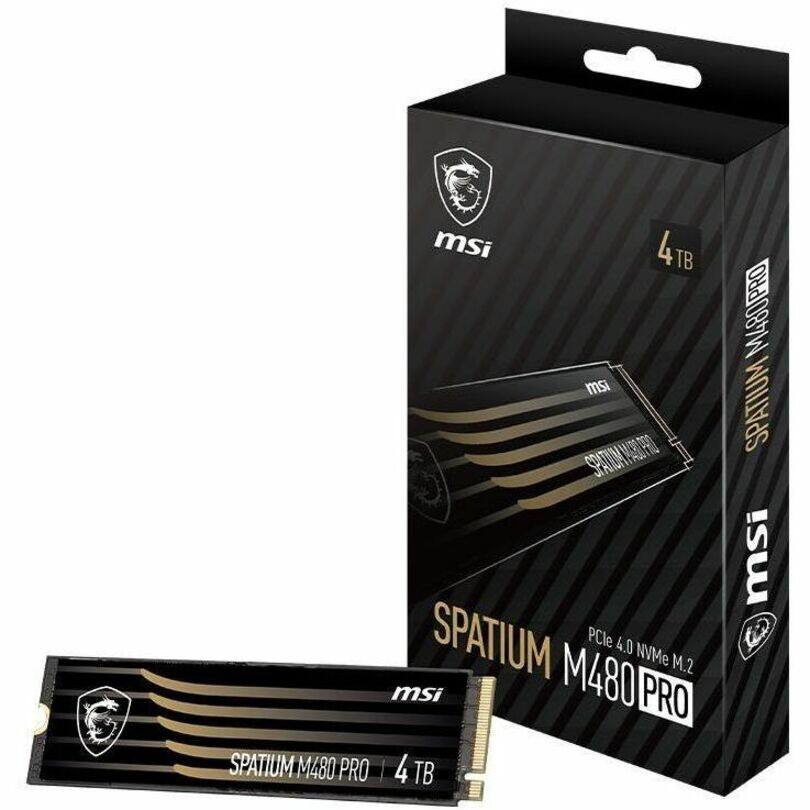 msi SPATIUM M480 PRO | 4 TB  
msi SPATIUM M480 PRO  
4TB  
PCIe 4.0 NVMe M.2