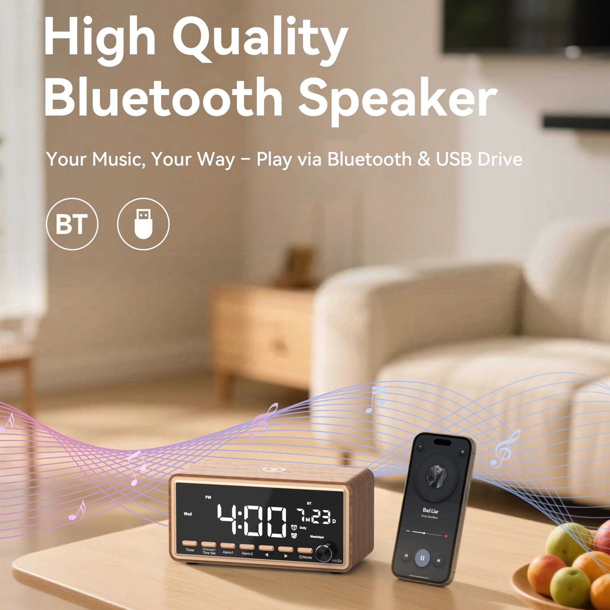High Quality Bluetooth Speaker  
Your Music, Your Way – Play via Bluetooth & USB Drive  

BT