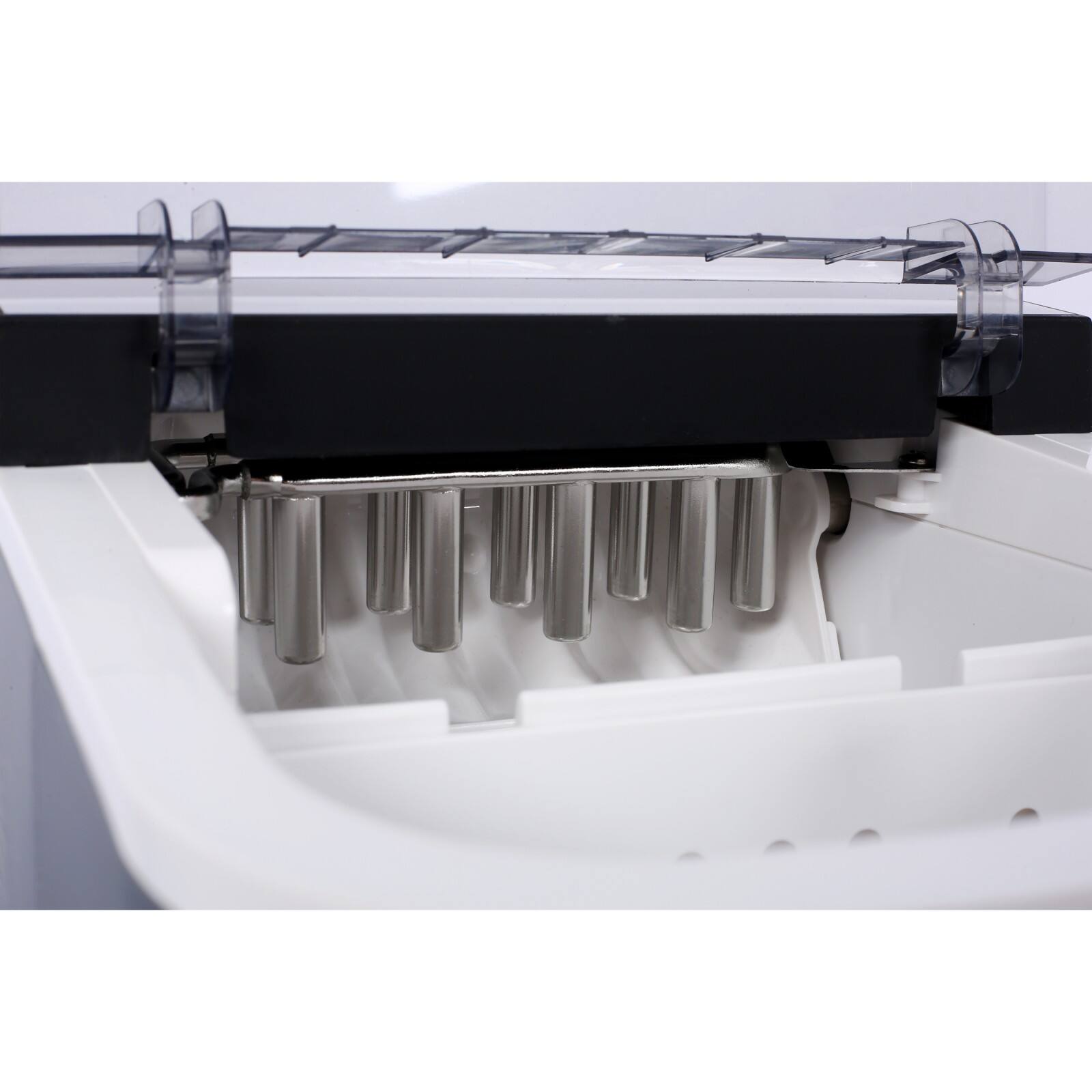 Alt View 3. Ecooso - Portable Ice Machine, Self-Cleaning，Basket and Scoop, 9 Cubes in 6 Mins, 26 lbs per Day,ETL and FDA certificate. - Gray.