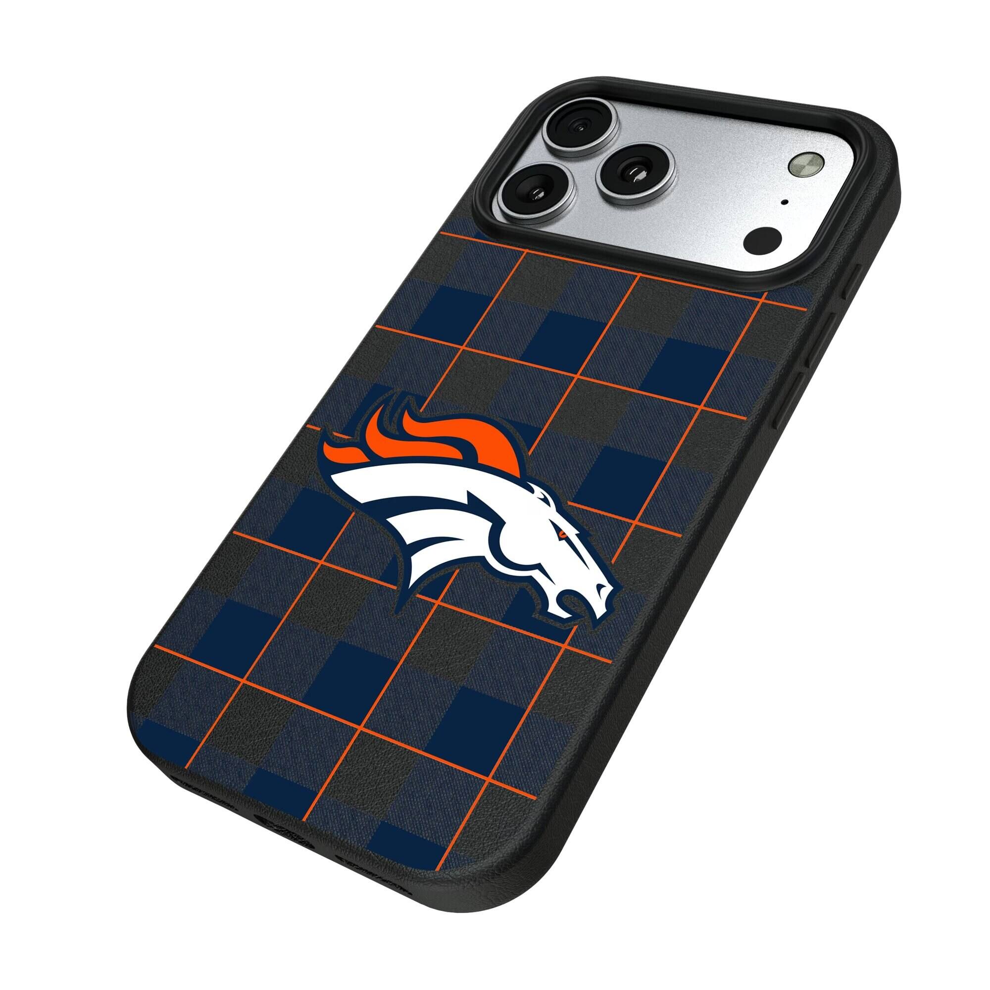 Alt View 1. Keyscaper - Plaid Magnetic Bump iPhone Case - 17 Air - Black.