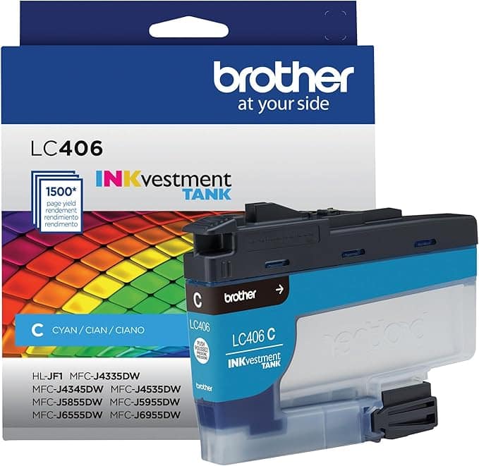 Original Brother LC406 Cyan Cartridge