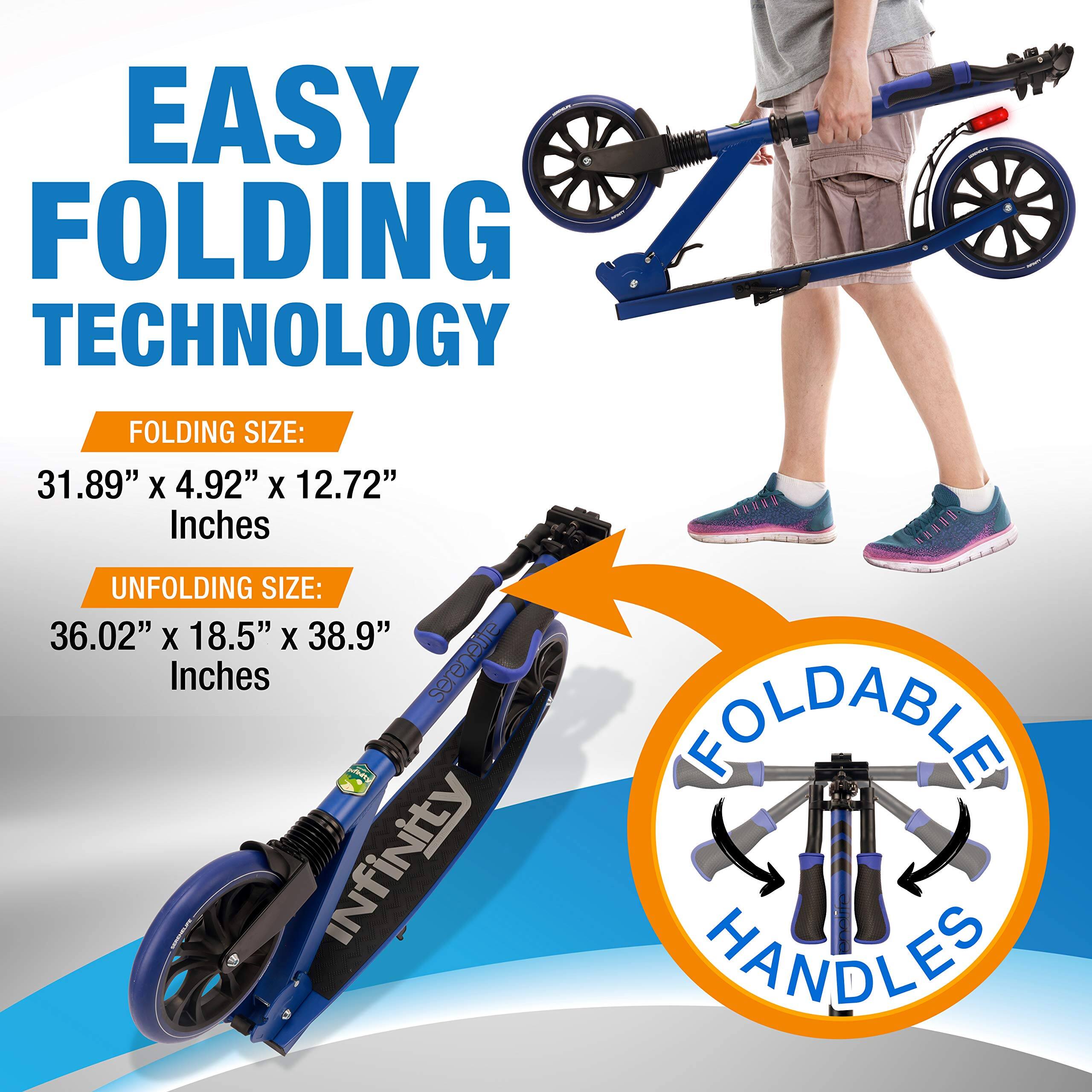 EASY FOLDING TECHNOLOGY

FOLDING SIZE: 31.89" x 4.92" x 12.72" Inches

UNFOLDING SIZE: 36.02" x 18.5" x 38.9" Inches

FOLDABLE HANDLES