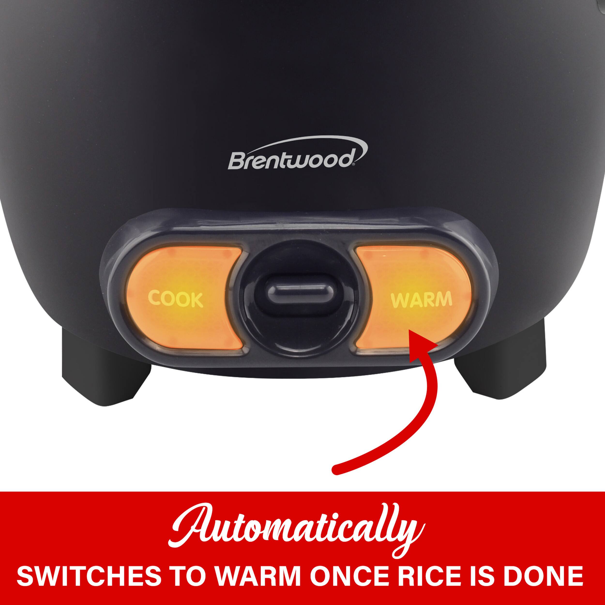 Brentwood COOK WARM Automatically SWITCHES TO WARM ONCE RICE IS DONE