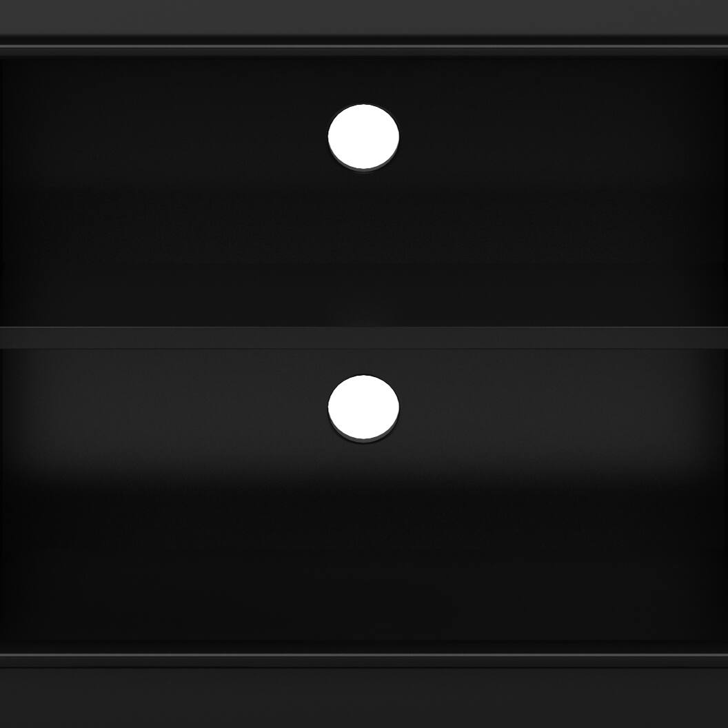 Alt View 9. Simpli Home - Draper SOLID HARDWOOD 60 inch Wide Mid Century Modern TV Media Stand in Black For TVs up to 65 inches - Black.