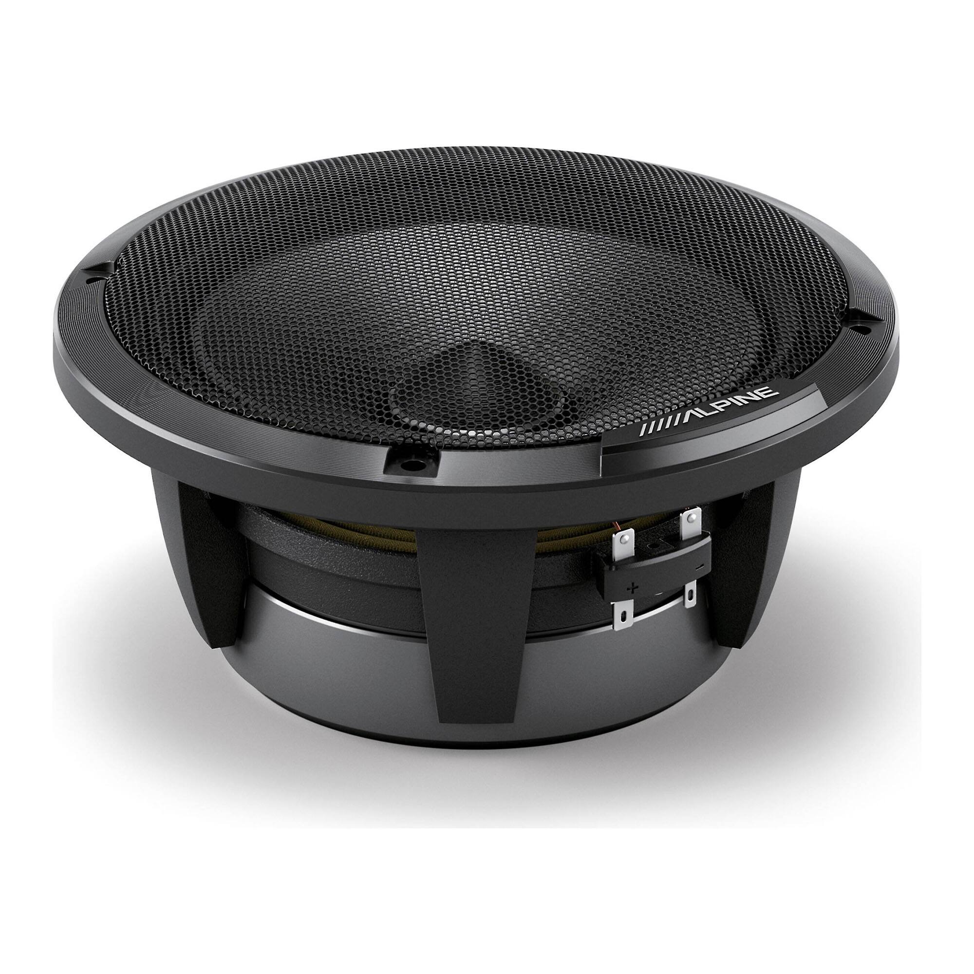 Alt View 1. Alpine - Alpine HDZ-65CS Status Hi-Res Series 6-1/2" 2-way Slim-fit Component Speaker System - Black/Gray.