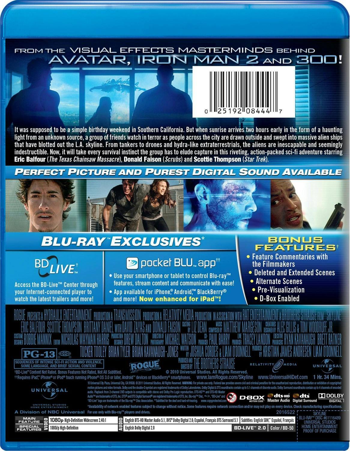 Back. Skyline [Blu-ray].