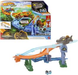 Mattel - Hot Wheels Racerverse Jurassic World: Rebirth Crash & Splash Track Set - Collectibles - Multicolor