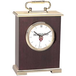 Jardine - Harvard Crimson Carriage Clock - Gold