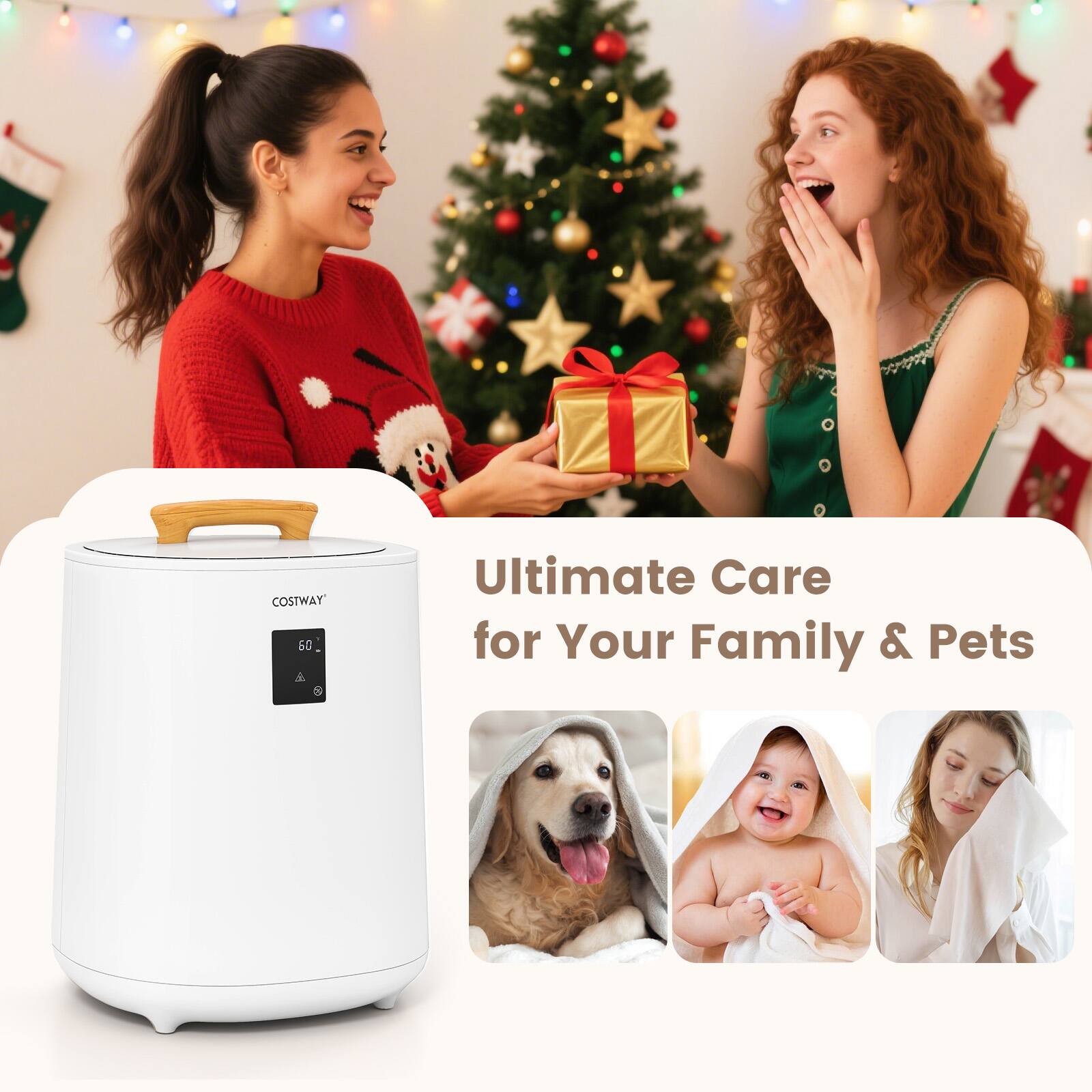 COSTWAY 60° Ultimate Care for Your Family & Pets