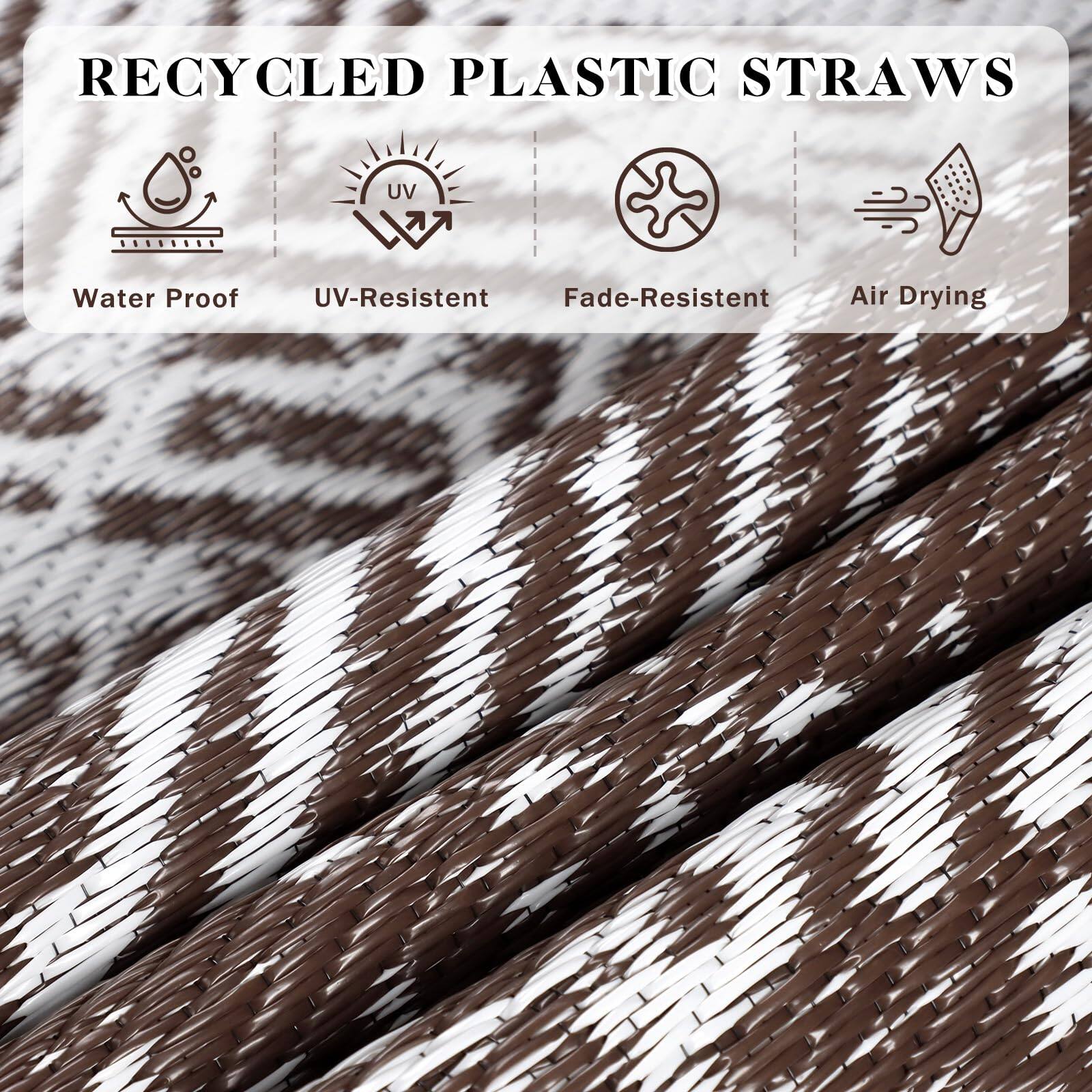 RECYCLED PLASTIC STRAWS

- Water Proof
- UV-Resistant
- Fade-Resistant
- Air Drying