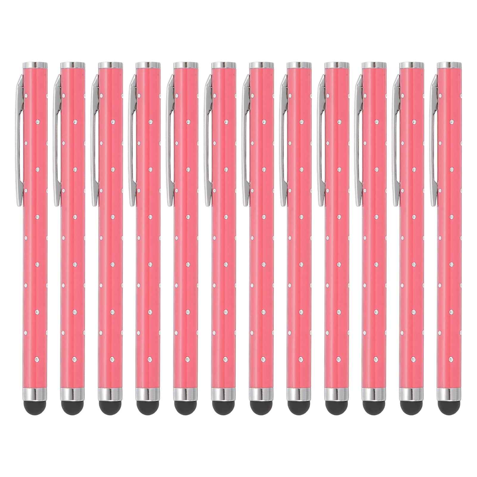 Unique Bargains - Stylus Pens for Touch Screens, 12pcs High Precision Universal Bling Metal Capacitive Pen for Touch Screen Devices Phone - Pink price history on PriceWatchPro