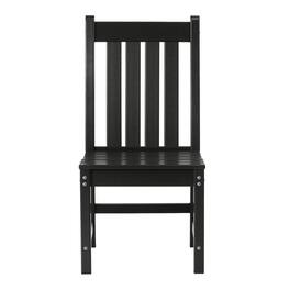 WestinTrends - Malibu Outdoor Patio Dining Chair - Black