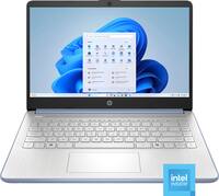 HP - 14" Laptop - Intel Processor N150 2025 - 4GB Memory - 128GB UFS - Sky Blue - Front_Zoom