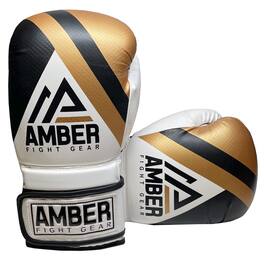 Amber Sporting Goods - Fury Boxing Gloves - Kickboxing, Muay Thai Training Gloves Multi-Sport Glove, 12oz - Gold/Black