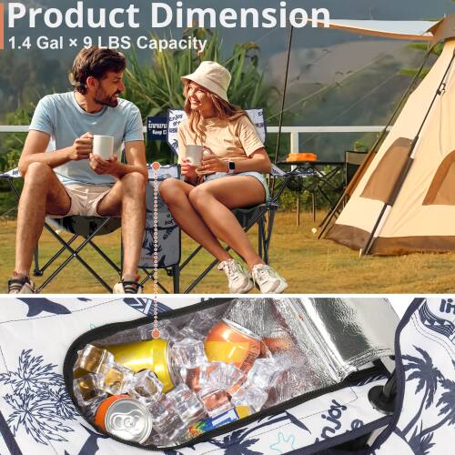 Product Dimension  
1.4 Gal x 9 LBS Capacity