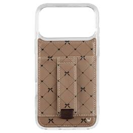 Walli Cases - iPhone 17 Pro Max Phone Case with Wallet and Finger Strap - Criss Cross My Heart