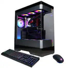 CyberPowerPC - Gaming Desktop - Intel Core Ultra 7 270K Plus - NVIDIA GeForce RTX 5080 16GB - 32GB DDR5 - 2TB PCIe 4.0 SSD - Black