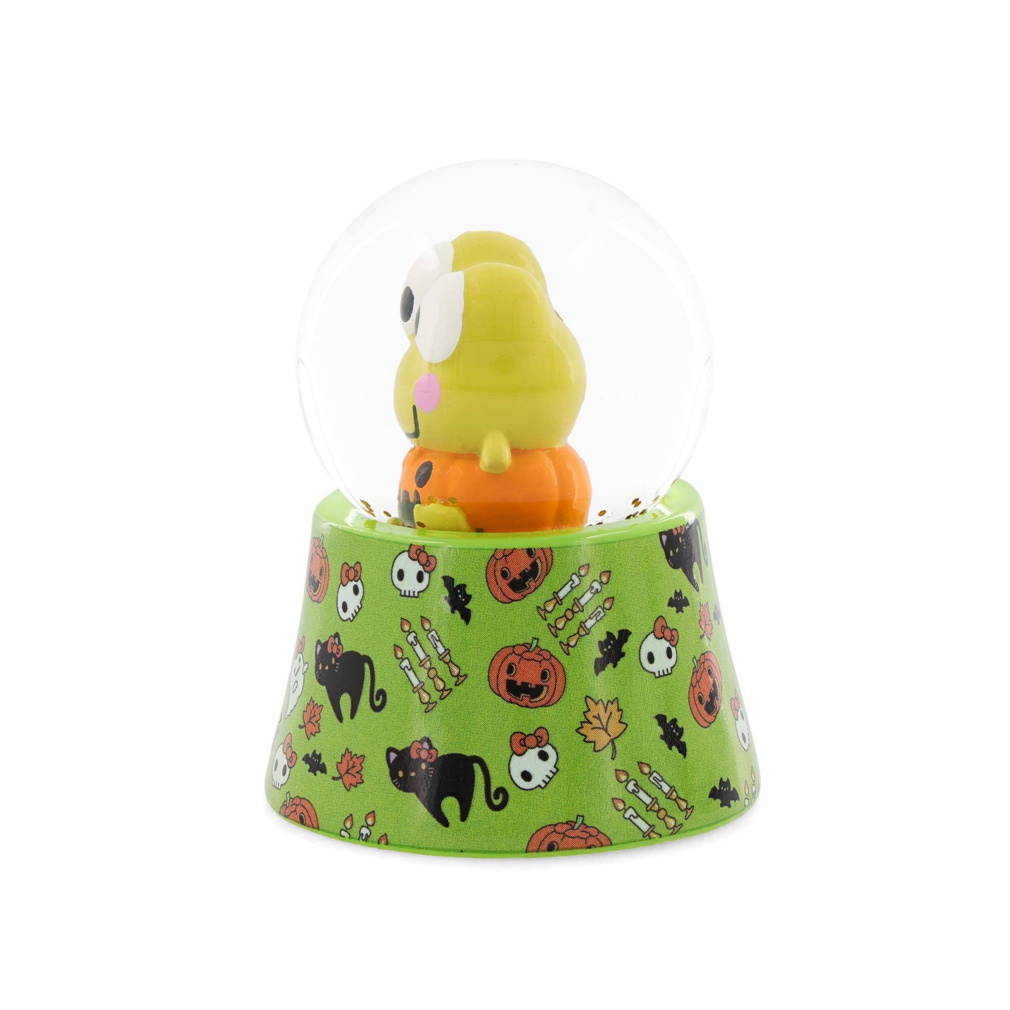 Alt View 1. Silver Buffalo - Sanrio Keroppi Halloween Mini Light-Up Snow Globe | 3 Inches Tall - Multi-Colored.