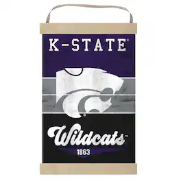 Jardine - Kansas State Wildcats Retro Logo Banner Sign - Purple