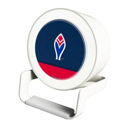 Keyscaper - Atlanta Braves Cooperstown Logo Night Light Charger with Bluetooth Speaker - Multicolor