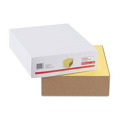 Alt View 4. Staples - Staples Reinforced File Folders, 1/3-Cut Tab, Letter Size, Yellow, 100/Box (ST508903-CC) - Yellow.