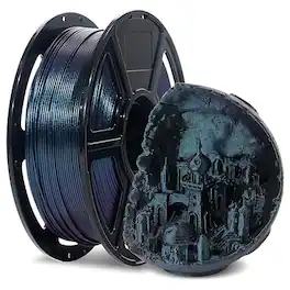 Flashforge - HS PLA 3D Printer Filament 1.75mm, 500mm/s (600+), ±0.02mm for Most 1.75mm 3D Printers - 1kg Spool - Burnt Titanium