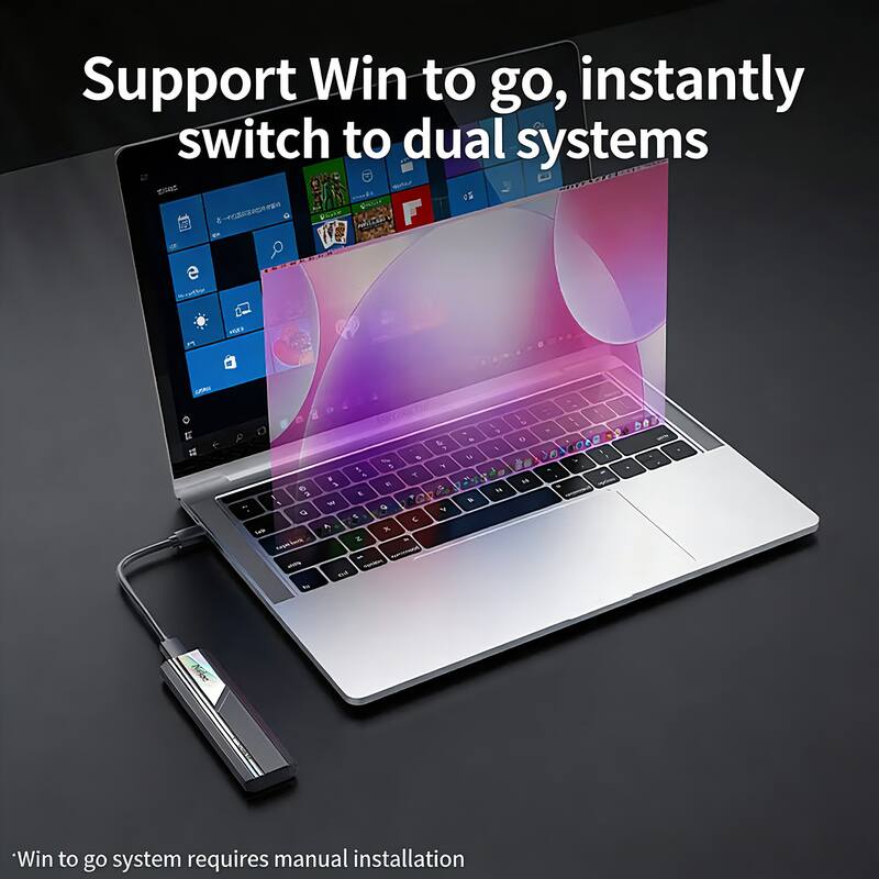 Support Win to go, instantly switch to dual systems

*Win to go system requires manual installation