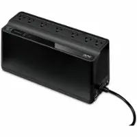 APC - Back-UPS 600VA, 120V, 1 USB charging port, 7 NEMA outlets (2 surge) - Black - Front_Zoom