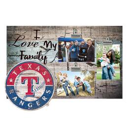Fan Creations - Texas Rangers 11" x 19" I Love My Family Clip Photo Frame - Multicolor