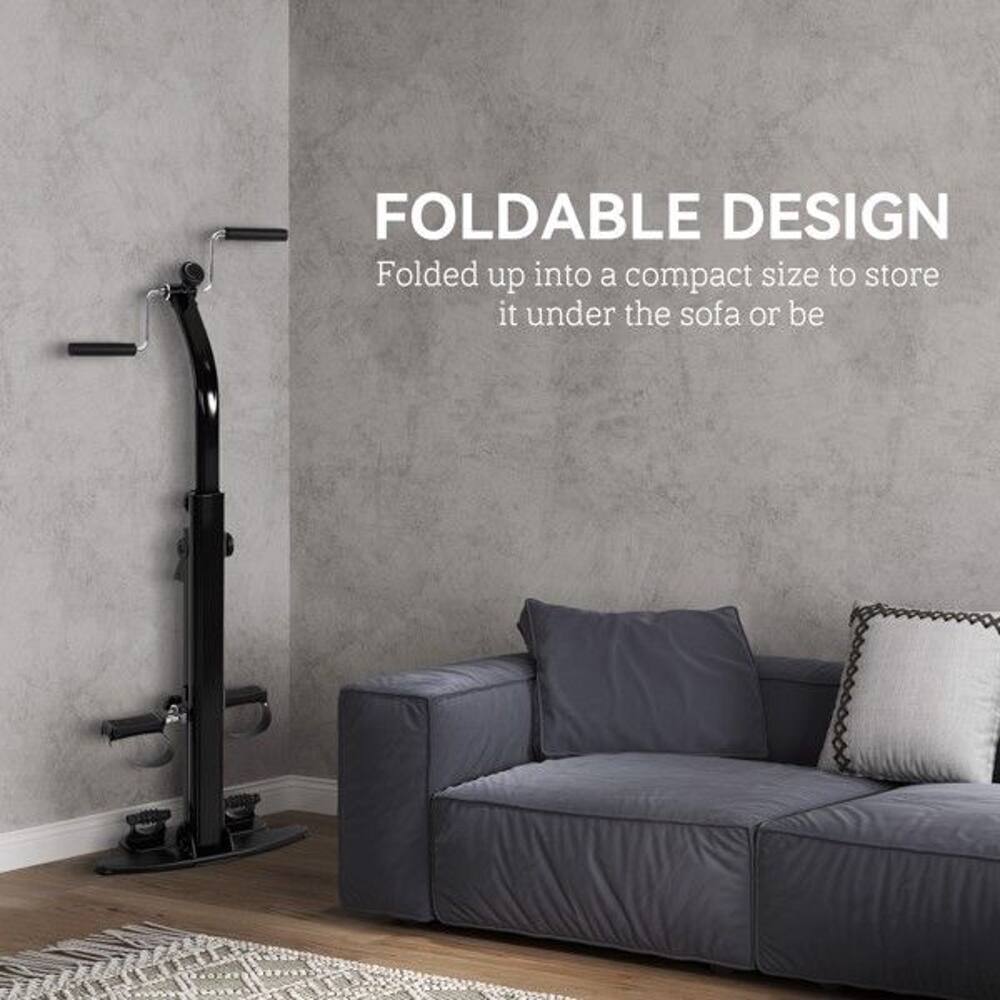 FOLDABLE DESIGN  
Folded up into a compact size to store it under the sofa or be