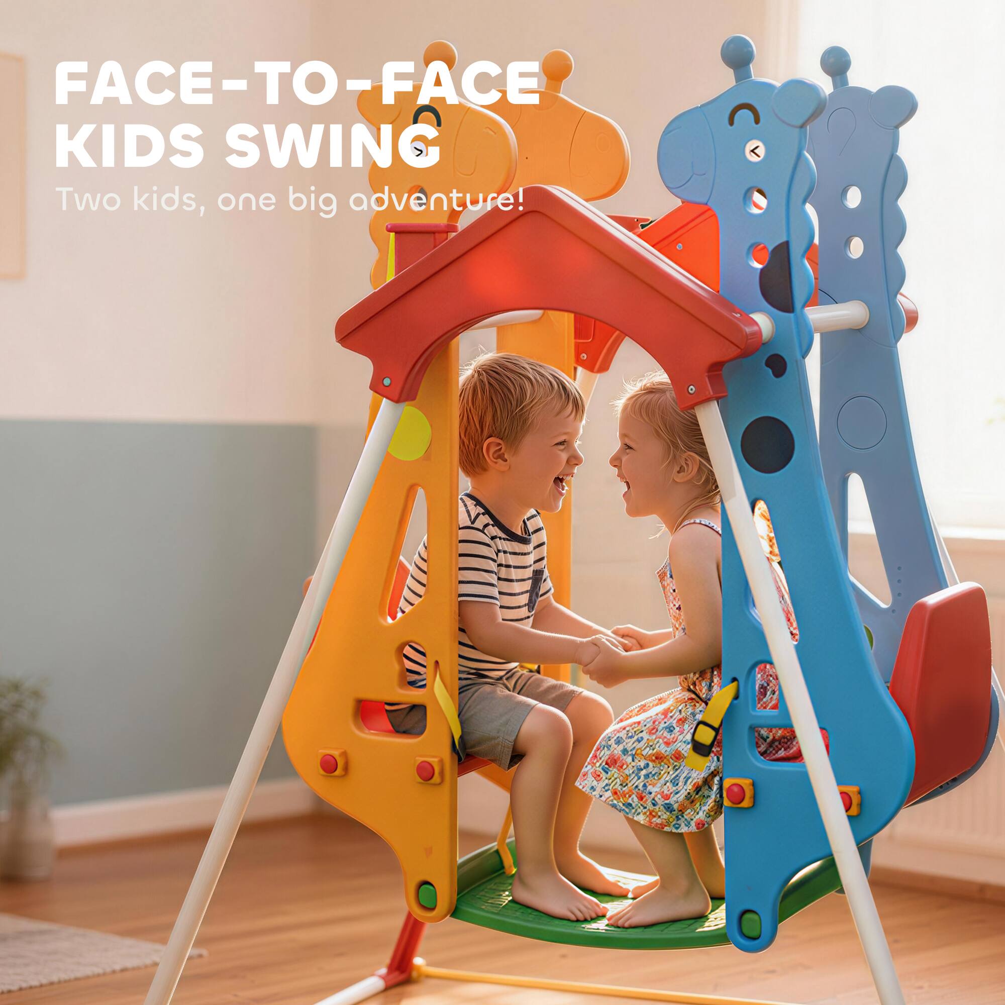 FACE-TO-FACE KIDS SWING  
Two kids, one big adventure!